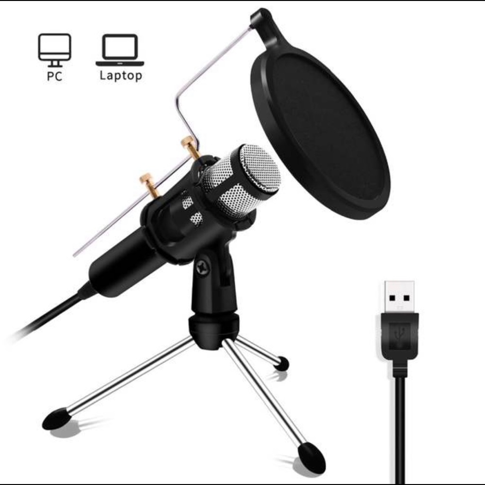 Professional PC Microphone Podcast Condenser Mic